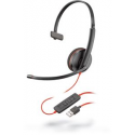 Poly Blackwire C3215 - 3200 Series - headset - on-ear - wired - USB, 3.5 mm jack