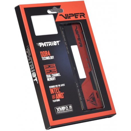 Viper Elite II - DDR4 - module - 16 GB - DIMM 288-pin - 3200 MHz / PC4-25600 - CL18 - 1.35 V - unbuffered - non-ECC - black, red - 20