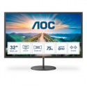 AOC Q32V4 - LED monitor - 32" (31.5" viewable) - 2560 x 1440 QHD @ 75 Hz - IPS - 250 cd/m² - 1200:1 - 4 ms - HDMI, DisplayPort - speakers - black