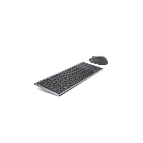 Dell Multi-Device Wireless Keyboard and Mouse Combo KM7120W - Keyboard and mouse set - Bluetooth, 2.4 GHz - QWERTY - US International - titan grey - for Precision Mobile Workstation 3551; XPS 15 9500 - 4