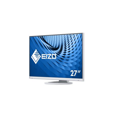 EIZO FlexScan EV2760-WT - LED monitor - 27" (27" viewable) - 2560 x 1440 2K QHD - IPS - 350 cd / m² - 1000:1 - 5 ms - HDMI, DVI-D, DisplayPort - speakers - white - 1