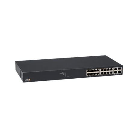 Axis T8516 - Switch - Managed - 16 x 10 / 100 / 1000 (PoE+) + 2 x combo Gigabit SFP - desktop, rack-mountable - PoE+ (240 W) - for AXIS M3067-P, M3068-P, P1455-LE, P1455-LE-3 License Plate Verifier Kit - 0