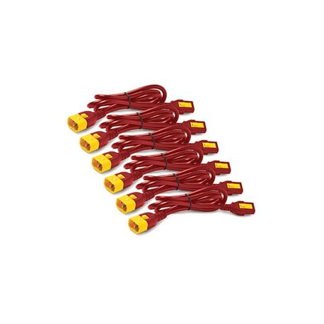 APC - Power cable kit - IEC 60320 C13 to IEC 60320 C14 - 10 A - 1.2 m - red - for P / N: SCL500RMI1UC, SCL500RMI1UNC, SMT3000I-AR, SMT3000R2I-AR, SMTL750RMI2UC, SRT1500RMXLI - 0