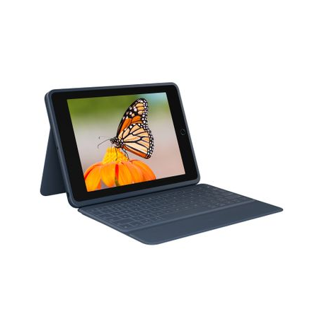 Logitech Rugged Combo 3 - Keyboard and folio case - Apple Smart connector - classic blue - for Apple 10.2-inch iPad (7th generation, 8th generation) - 0