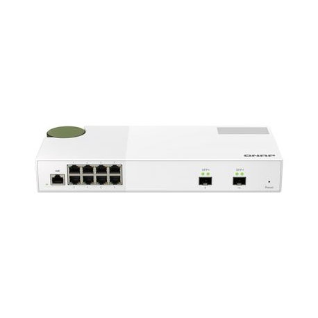 QNAP QSW-M2108-2S - Switch - Managed - 2 x 10 Gigabit SFP+ + 8 x 2.5GBase-T - desktop - 1