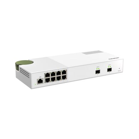 QNAP QSW-M2108-2S - Switch - Managed - 2 x 10 Gigabit SFP+ + 8 x 2.5GBase-T - desktop - 4