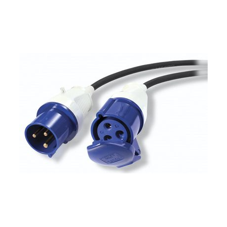 APC Modular IT Power Distribution Cable Extender - Power extension cable - IEC 60309 16A (M) to IEC 60309 16A (F) - AC 230 V - 6 m - for P / N: SY16K48H-PDNB, SY32K48H-PDNB, SY48K48H-PDNB, SY64K96H-NB, SY96K160H-NB, SY96K96H-NB - 0