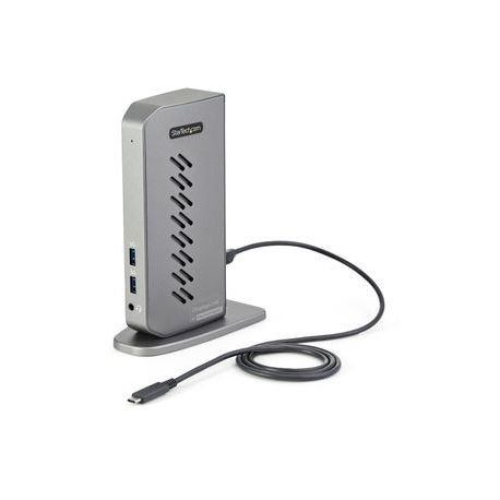 StarTech.com USB-C USB-A Dock, Hybrid Universal USB 3.0 Docking Station for USB-C or USB-A Laptop, Dual Monitor 4K 60Hz HDMI/DisplayPort, 6x USB-A Hub, Gigabit Ethernet, USB 3.1/3.2 Gen 1 - Dual 4K USB-C Dock (DK30A2DHUUE) - Docking station - USB - 2 x HDMI, 2 x DP - GigE - 40 Watt - 4
