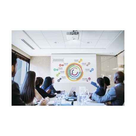 Epson EB-L200W - 3LCD projector - 4200 lumens (white) - 4200 lumens (colour) - WXGA (1280 x 800) - 16:10 - 720p - 802.11a / b / g / n wireless  /  LAN  /  Miracast Wi-Fi Display - white - 7