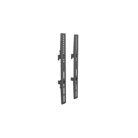 Multibrackets M Pro Series - Mounting kit (2 fixed arms) - steel - black - rail mount - 0