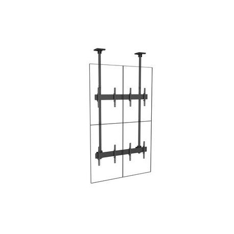 Multibrackets M Pro Series - Mounting kit (2 fixed arms) - steel - black - rail mount - 3