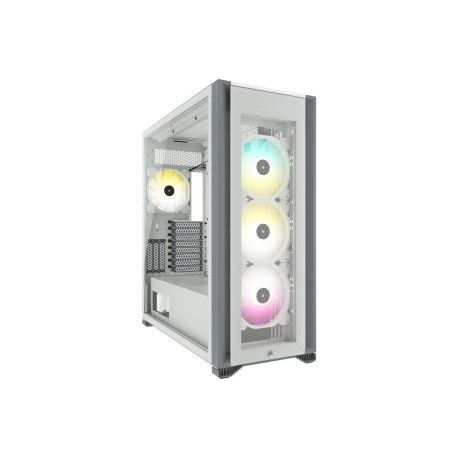 CORSAIR iCUE 7000X RGB - FT - extended ATX - no power supply (ATX) - white - USB/Audio - 0