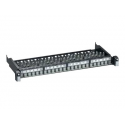 Schneider Actassi Evolution S-One - Patch panel - RJ-45 X 24 - dark grey, RAL 7016 - 1U - 19"