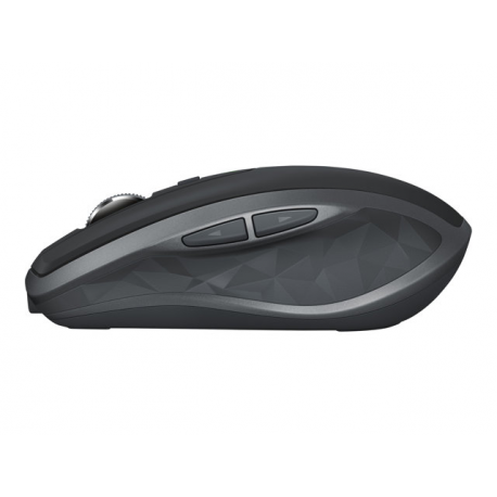 Logitech MX Anywhere 2S - Mouse - laser - 7 buttons - wireless - Bluetooth, 2.4 GHz - USB wireless receiver - graphite - 3