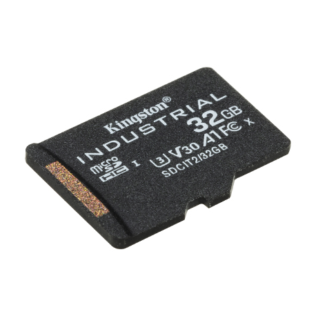 Kingston Industrial - Flash memory card - 32 GB - A1 / Video Class V30 / UHS-I U3 / Class10 - microSDHC UHS-I - 1