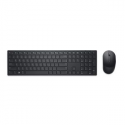 Dell Pro KM5221W - Keyboard and mouse set - wireless - 2.4 GHz - QWERTY - Pan Nordic - black - for Latitude 3320, 3520, 7320 Detachable
