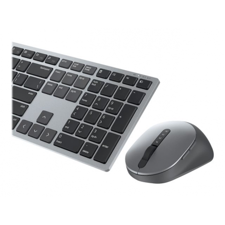 Dell Premier Multi-Device KM7321W - Keyboard and mouse set - wireless - 2.4 GHz, Bluetooth 5.0 - QWERTY - Pan Nordic - titan grey - for Latitude 7320 Detachable - 17