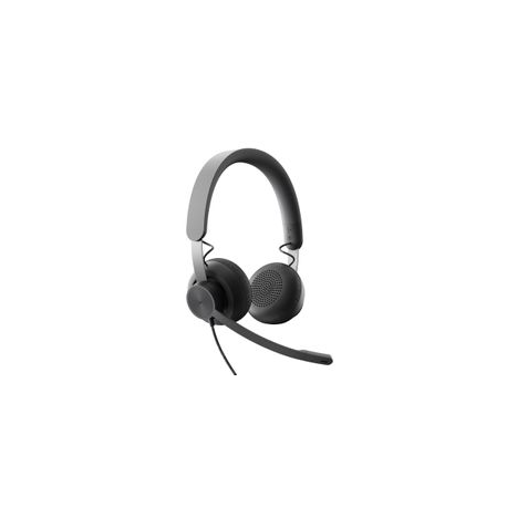 Logitech Zone Wired MSFT Teams - Headset - on-ear - wired - USB-C - graphite - Certified for Microsoft Teams - 4