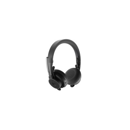 Logitech UC Zone Wireless - Headset - on-ear - Bluetooth - wireless - active noise cancelling - 0