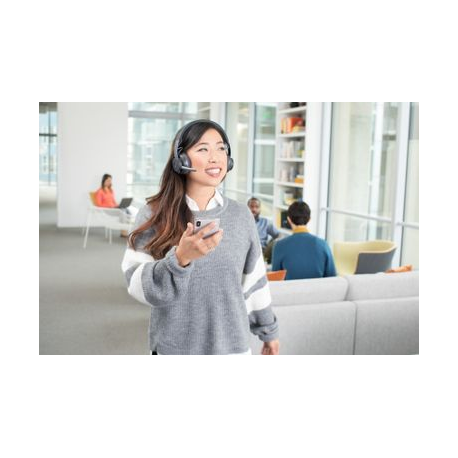 Logitech UC Zone Wireless - Headset - on-ear - Bluetooth - wireless - active noise cancelling - 9