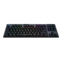 Logitech G915 TKL Tenkeyless LIGHTSPEED Wireless RGB Mechanical Gaming Keyboard - Keyboard - backlit - USB, Bluetooth, LIGHTSPEED - Nordic - key switch: GL Tactile - carbon