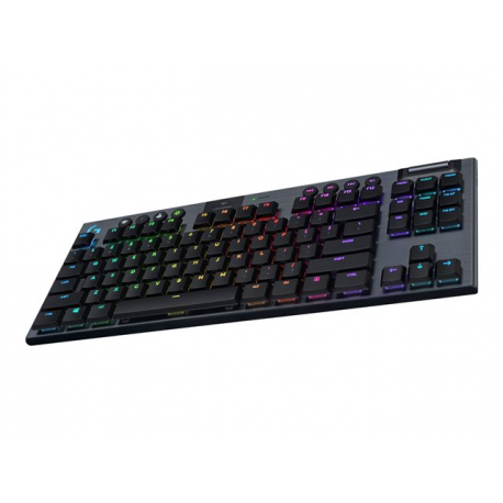 Logitech G915 TKL Tenkeyless LIGHTSPEED Wireless RGB Mechanical Gaming Keyboard - Keyboard - backlit - USB, Bluetooth, LIGHTSPEED - Nordic - key switch: GL Tactile - carbon - 1