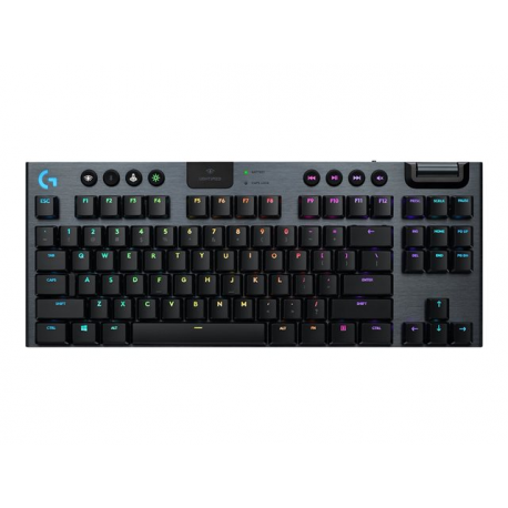 Logitech G915 TKL Tenkeyless LIGHTSPEED Wireless RGB Mechanical Gaming Keyboard - Keyboard - backlit - USB, Bluetooth, LIGHTSPEED - Nordic - key switch: GL Tactile - carbon - 3