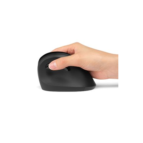 Kensington Pro Fit Ergo Vertical Wireless Mouse - Vertical mouse - ergonomic - right-handed - 6 buttons - wireless - 2.4 GHz - USB wireless receiver - black - 8