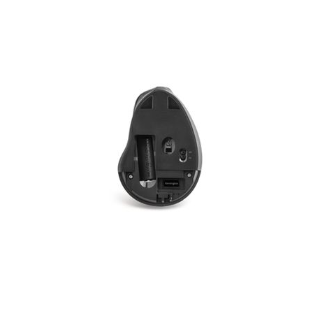 Kensington Pro Fit Ergo Vertical Wireless Mouse - Vertical mouse - ergonomic - right-handed - 6 buttons - wireless - 2.4 GHz - USB wireless receiver - black - 10