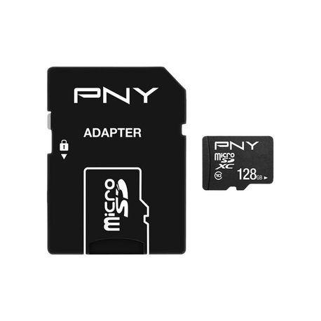 PNY Performance Plus - Flash memory card - 128 GB - Class 10 - microSDXC - 3