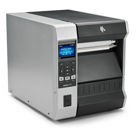 Zebra ZT620 - Label printer - direct thermal  /  thermal transfer - Roll (17.1 cm) - 203 dpi - up to 305 mm / sec - USB, serial, Gigabit LAN, USB host, NFC, Bluetooth 4.0 - tear bar - 3