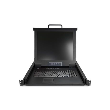 StarTech.com 16 Port Rackmount KVM Console w / Cables - Integrated KVM Switch w / 17" LCD - 1U LCD KVM Drawer 50000 MTBF - USB + VGA Support (RKCONS1716K) - KVM console with KVM switch - 16 ports - PS / 2, USB - 17" - rack-mountable - 1280 x 1024 @ 60 Hz - 250 cd / m² - 1000:1 - 5 ms - VGA - black - 1U - 2