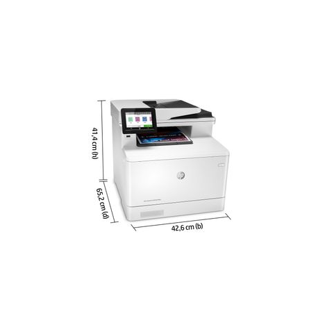 HP Color LaserJet Pro MFP M479fnw - Multifunction printer - colour - laser - Legal (216 x 356 mm) (original) - A4 / Legal (media) - up to 27 ppm (copying) - up to 27 ppm (printing) - 300 sheets - 33.6 Kbps - USB 2.0, LAN, Wi-Fi(n), USB host - 17