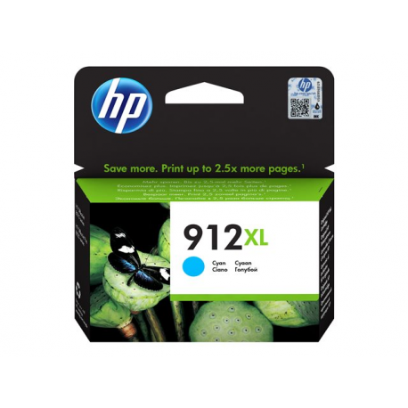 HP 912XL - 9.9 ml - High Yield - cyan - original - ink cartridge - for Officejet 80XX; Officejet Pro 80XX - 1