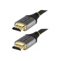 StarTech.com 6ft (2m) HDMI Cable, Certified Ultra High Speed HDMI Cable 48Gbps, 8K 60Hz / 4K 120Hz HDR10+ eARC, Ultra HD 8K HDMI Cable / Cord w / TPE Jacket, For UHD Monitor / TV / Display - Dolby Vision / Atmos, DTS-HD (HDMM21V2M) - Ultra High Speed HDMI with Ethernet cable - HDMI male to HDMI male - 2 m - double shielded - grey, black - passive, 4K120Hz support, 8K60Hz support
