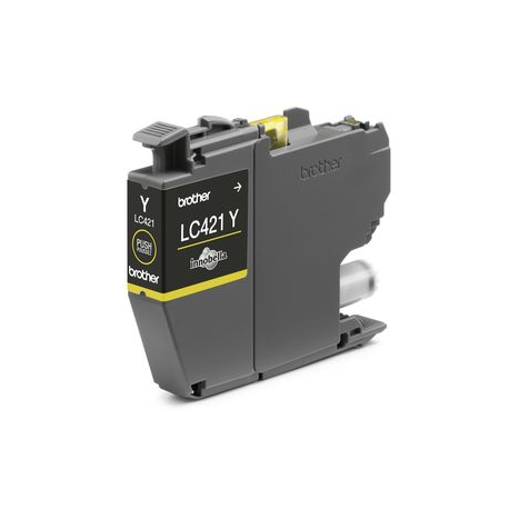 Brother LC421Y - Yellow - original - ink cartridge - for Brother DCP-J1050DW, DCP-J1140DW, MFC-J1010DW - 1