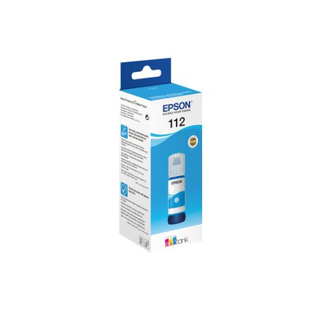 Epson EcoTank 112 - 70 ml - cyan - original - ink refill - for EcoTank L11160, L15150, L15160, L6460, L6490, L6550, L6570, L6580; EcoTank Pro L15180 - 1