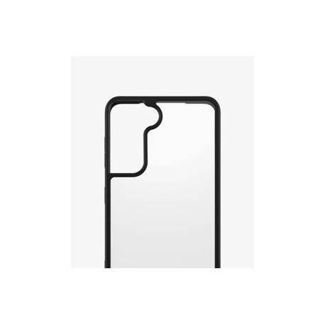 PanzerGlass ClearCase - Black Edition - back cover for mobile phone - tempered glass, thermoplastic polyurethane (TPU) - black, clear - for Samsung Galaxy S21 5G - 6