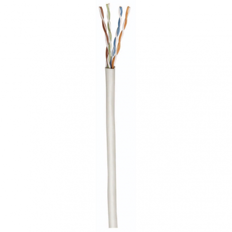 Intellinet Network Bulk Cat5e Cable, 24 AWG, Solid Wire, Grey, 305m, U / UTP, Box - Bulk cable - 305 m - UTP - CAT 5e - grey - 3