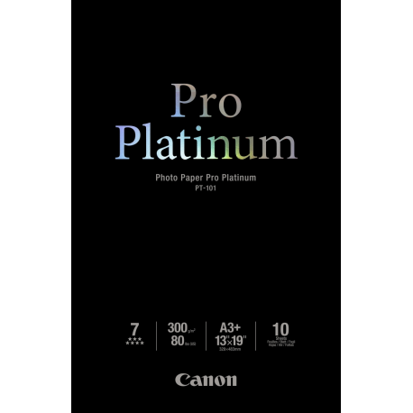 Canon Photo Paper Pro Platinum - A3 plus (329 x 423 mm) - 300 g / m² - 10 sheet(s) photo paper - for PIXMA iP8720, IX6820, PRO-1, PRO-10, PRO-100, Pro9000, Pro9000 Mark II, Pro9500 - 2