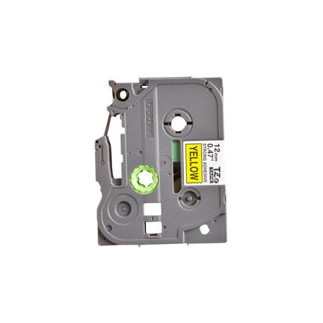 Brother TZe-S631 - Extra strength adhesive - black on yellow - Roll (1.2 cm x 8 m) 1 cassette(s) laminated tape - for Brother PT-D210, D600, H110; P-Touch PT-1005, 1880, E800, H110; P-Touch Cube Plus PT-P710 - 2