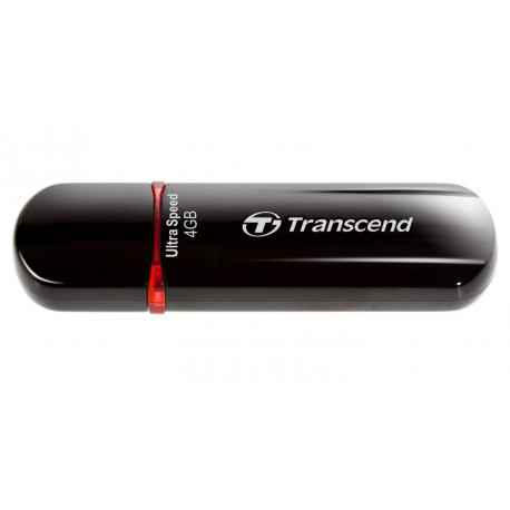 Transcend JetFlash 600 - USB flash drive - 4 GB - USB 2.0 - red - 3