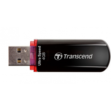 Transcend JetFlash 600 - USB flash drive - 4 GB - USB 2.0 - red - 4
