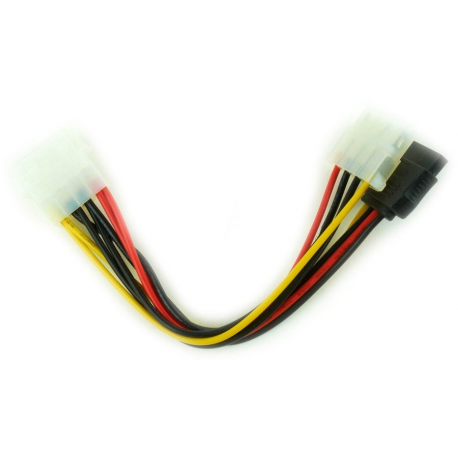 Gembird CC-SATA-PSY - Power adapter - SATA power (M) to 4 PIN internal power (M) - 15 cm - 1