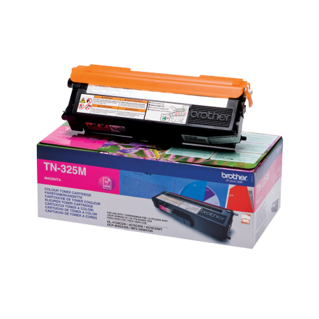 Brother TN325m - Magenta - original - toner cartridge - for Brother DCP-9055, DCP-9270, HL-4140, HL-4150, HL-4570, MFC-9460, MFC-9465, MFC-9970 - 1