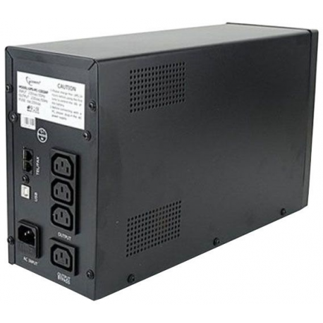 Gembird UPS-PC-1202AP - UPS - AC 162-295 V - 720 Watt - 1200 VA - 2 x battery - 7 Ah - USB - output connectors: 4 - 1