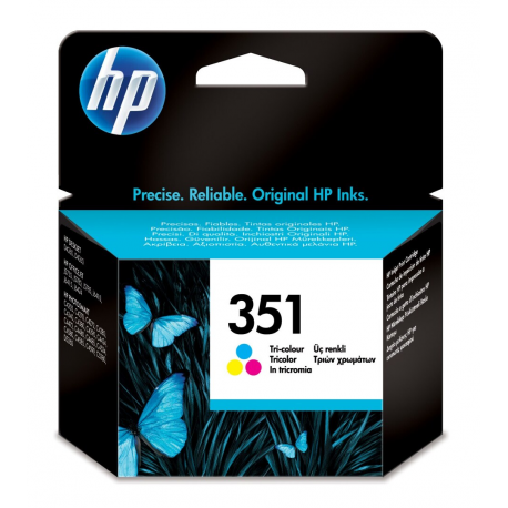 HP 351 - 3.5 ml - colour (cyan, magenta, yellow) - original - ink cartridge - for Officejet J6415; Photosmart C4382, C4450, C4470, C4472, C4524, C4585, C5225, C5275, C5288 - 2