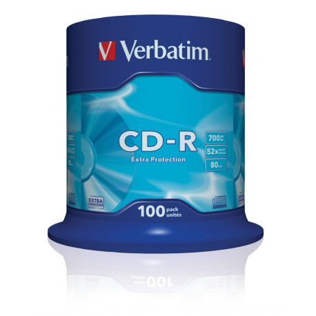 Verbatim - 100 x CD-R - 700 MB (80min) 52x - spindle - 2
