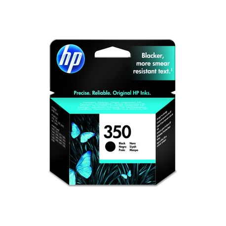 HP 350 - 4.5 ml - black - original - ink cartridge - for Officejet J6410, J6415, J6424; Photosmart C4340, C4383, C4385, C4424, C4480, C4524, C4580 - 1
