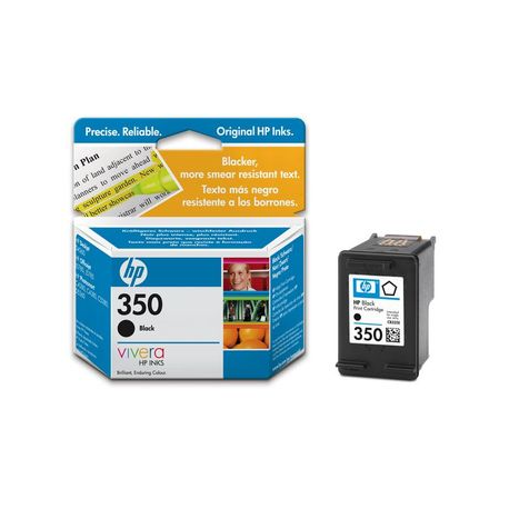 HP 350 - 4.5 ml - black - original - ink cartridge - for Officejet J6410, J6415, J6424; Photosmart C4340, C4383, C4385, C4424, C4480, C4524, C4580 - 2